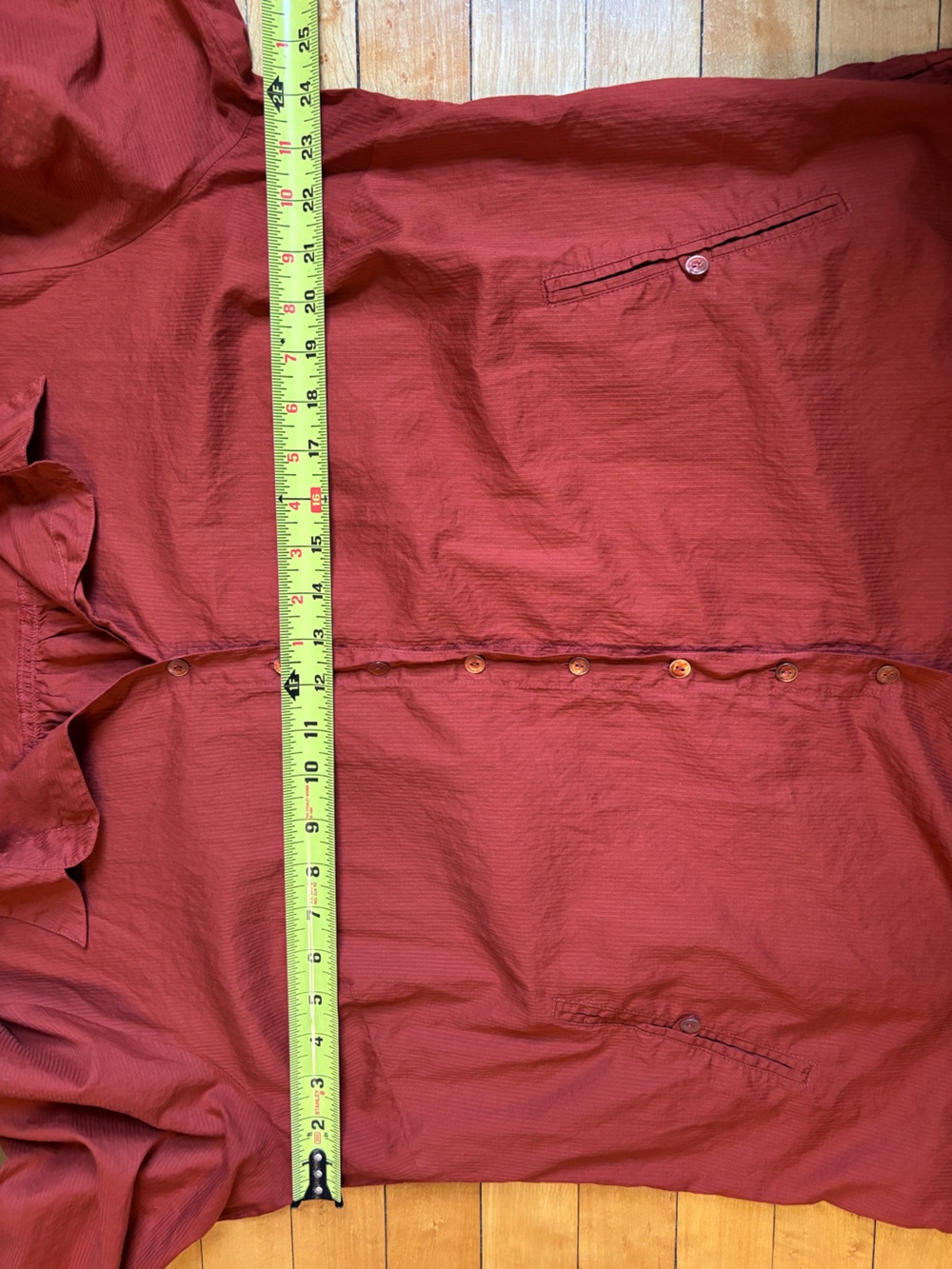 EUC Vintage Eileen Fisher Burnt Orange Red Cotton Button-Down Shirt | Women’s 1X - Picture 13 of 16